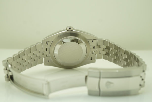 Rolex 126334 DATEJUST 41 FLUTED BEZEL BLUE STICK DIAL JUBILEE BAND 2021 FULL SET - Image 8