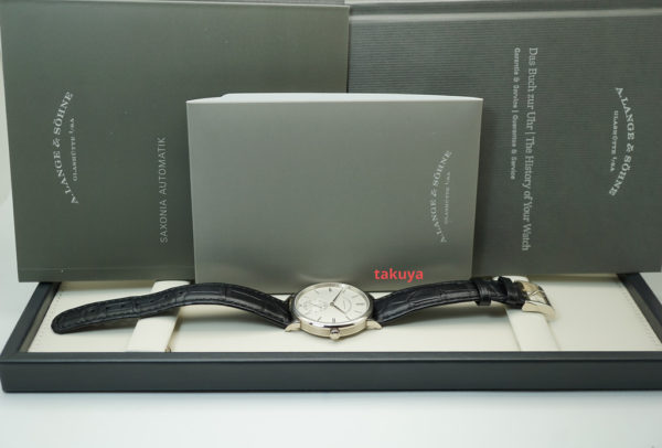 MINT A. Lange & Sohne SAXONIA AUTOMATIC 380.027 WHITE GOLD 38.5MM 2022 FULL SET - Image 2