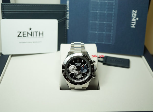 BRAND NEW ZENITH CHRONOMASTER SPORT EL PRIMERO Caliber 3600 BLACK DIAL BRACELET 2022 FULL SET - Image 2