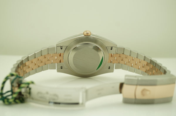 LIKE NEW Rolex 126331 DATEJUST 41 ROSE GOLD STEEL WIMBLEDON DIAL JUBILEE BAND 2022 FULL SET - Image 8