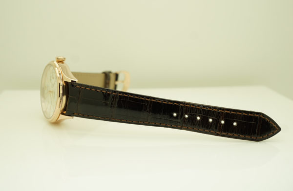 Rolex 50515 CELLINI DATE 18K EVEROSE GOLD SILVER GUILLOCHE DIAL BOXES PAPERS - Image 5
