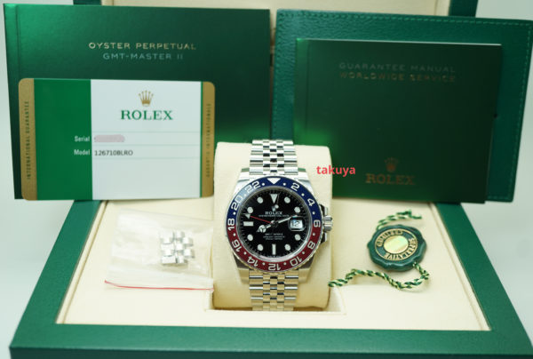 Rolex 126710BLRO PEPSI GMT MASTER II RED BLUE BEZEL JUBILEE 2018 FULL SET - Image 2