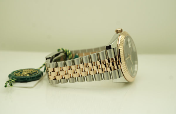 LIKE NEW Rolex 126331 DATEJUST 41 ROSE GOLD STEEL WIMBLEDON DIAL JUBILEE BAND 2022 FULL SET - Image 6