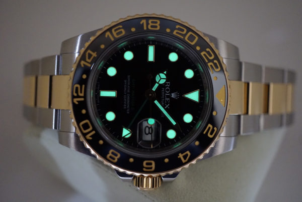 Rolex 116713LN GMT MASTER II 18K YELLOW GOLD STEEL CERAMIC BEZEL FULL SET - Image 11