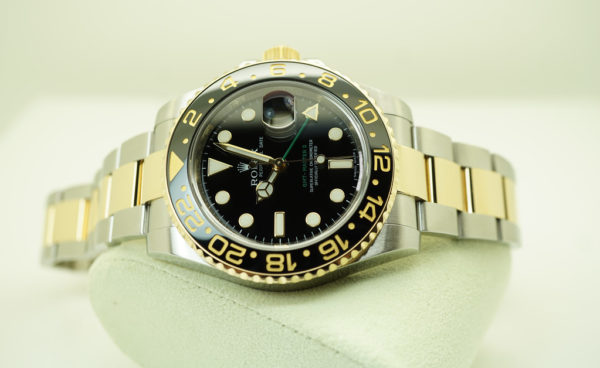 Rolex 116713LN GMT MASTER II 18K YELLOW GOLD STEEL CERAMIC BEZEL FULL SET - Image 10