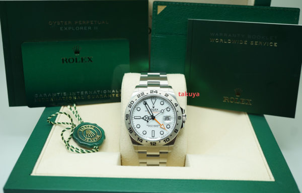 MINT Rolex 226570 EXPLORER 2 POLAR WHITE DIAL NEW MODEL 2021 WARRANTY FULL SET - Image 2