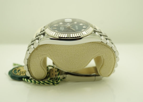 BRAND NEW Rolex 126334 DATEJUST 41 FLUTED BEZEL BLUE DIAMOND DIAL JUBILEE FULL SET - Image 4