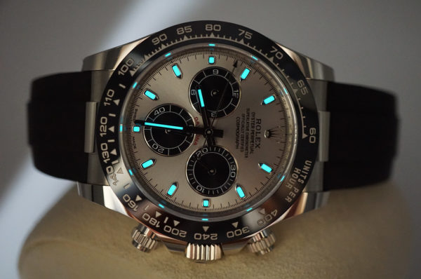 Rolex 116519LN DAYTONA WHITE GOLD OYSTERFLEX STEEL DIAL 2022 WARRANTY FULL SET - Image 9