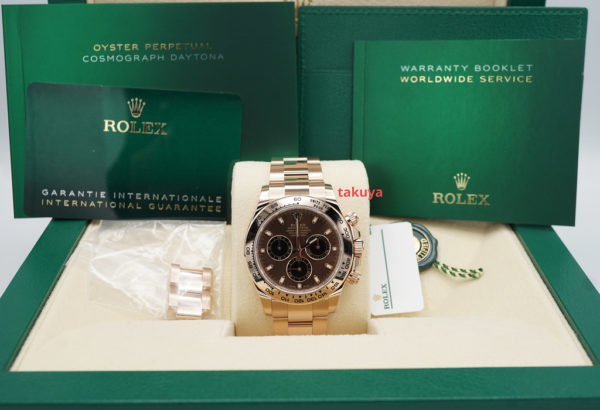 BRAND NEW Rolex 116505 DAYTONA 18K EVEROSE GOLD NEW CHOCOLATE DIAL 2022 COMPLETE SET - Image 2