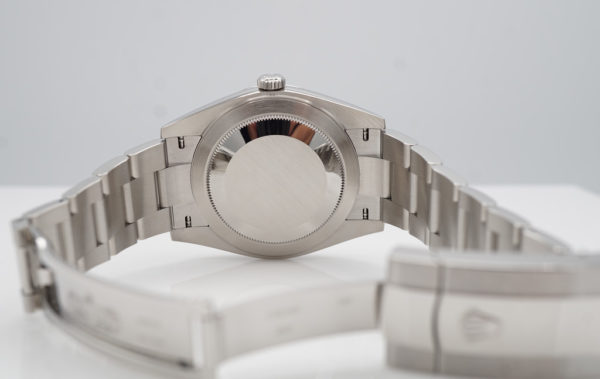 Rolex 126334 DATEJUST 41 FLUTED BEZEL BLUE STICK DIAL OYSTER 2020 FULL SET - Image 8
