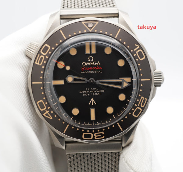 Omega SEAMASTER DIVER 300M 007 JAMES BOND TITANIUM MESH BRACELET FULL SET