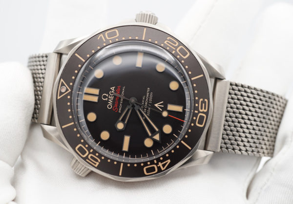 Omega SEAMASTER DIVER 300M 007 JAMES BOND TITANIUM MESH BRACELET FULL SET - Image 8