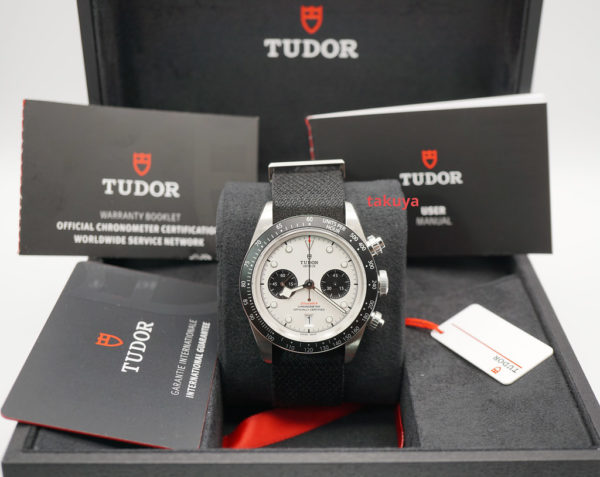 BRAND NEW Tudor 79360N BLACK BAY CHRONOGRAPH WHITE PANDA DIAL 2022 MODEL FULL SET - Image 2