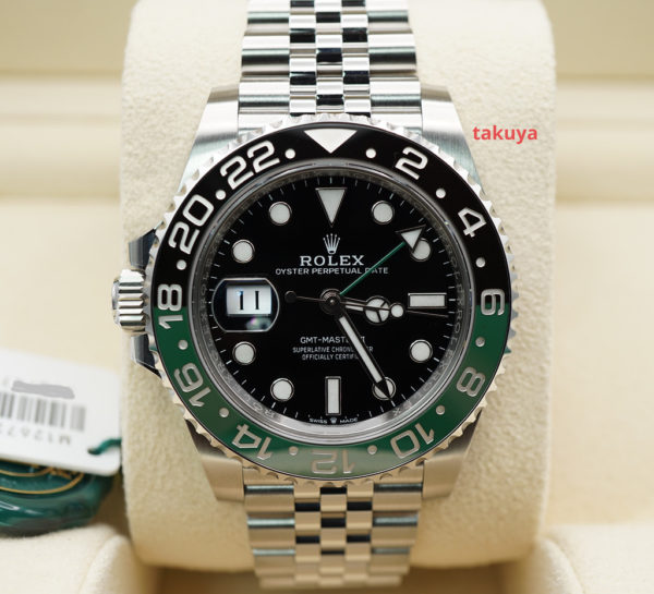BRAND NEW Rolex 126720VTNR GMT MASTER II LEFTY BLACK GREEN SPRITE JUBILEE BAND 2022 FULL SET