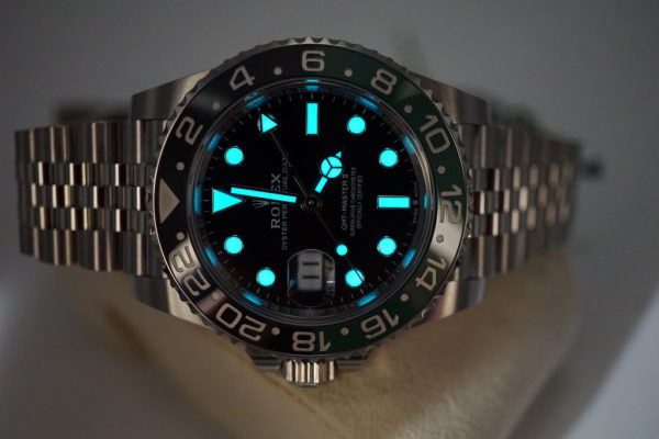 BRAND NEW Rolex 126720VTNR GMT MASTER II LEFTY BLACK GREEN SPRITE JUBILEE BAND 2022 FULL SET - Image 11