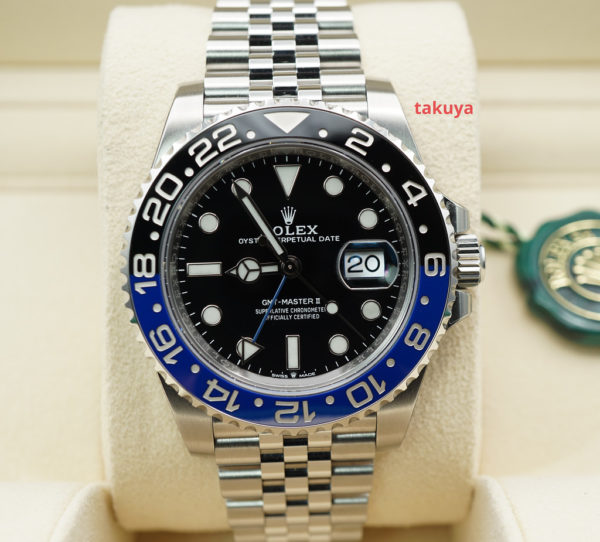 NEW Rolex 126710BLNR GMT MASTER II BLACK BLUE BEZEL JUBILEE BAND 2021 FULL SET