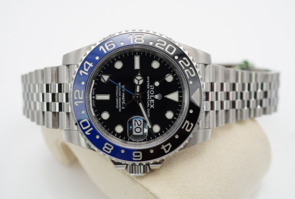 NEW Rolex 126710BLNR GMT MASTER II BLACK BLUE BEZEL JUBILEE BAND 2021 FULL SET - Image 9
