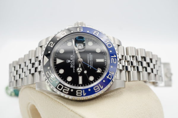 NEW Rolex 126710BLNR GMT MASTER II BLACK BLUE BEZEL JUBILEE BAND 2021 FULL SET - Image 10