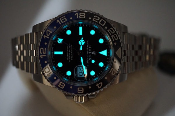 NEW Rolex 126710BLNR GMT MASTER II BLACK BLUE BEZEL JUBILEE BAND 2021 FULL SET - Image 11