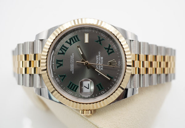 MINT Rolex 126333 DATEJUST 41 YELLOW GOLD STEEL WIMBLEDON DIAL JUBILEE BAND 2022 FULL SET - Image 9
