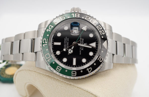 BRAND NEW Rolex 126720VTNR GMT MASTER II LEFTY BLACK GREEN SPRITE OYSTER BAND 2022 FULL SET - Image 10