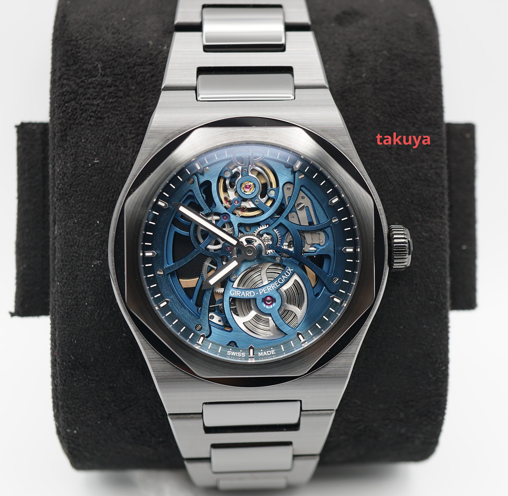 Girard Perregaux LAUREATO CERAMIC SKELETON EARTH TO SKY EDITION BLUE ...