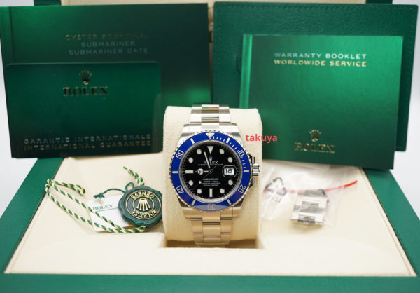 Rolex 126619LB SUBMARINER 41 WHITE GOLD BLUE BEZEL 2022 WARRANTY FULL SET - Image 2