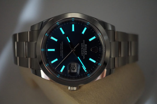 Rolex 126300 DATEJUST 41 BLUE STICK DIAL OYSTER BAND 2022 COMPLETE SET - Image 11