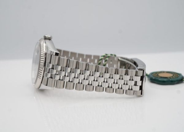 BRAND NEW Rolex 126234 DATEJUST 36 FLUTED BEZEL MINT GREEN DIAL JUBILEE BAND 2022 - Image 5