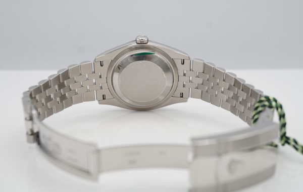 BRAND NEW Rolex 126234 DATEJUST 36 FLUTED BEZEL MINT GREEN DIAL JUBILEE BAND 2022 - Image 8