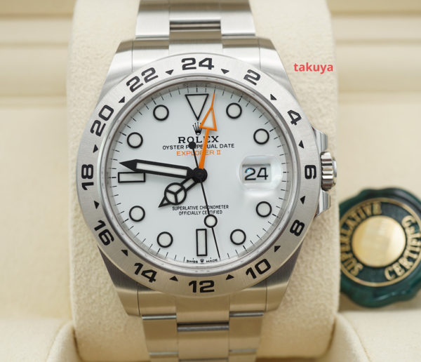 BRAND NEW Rolex 226570 EXPLORER 2 POLAR WHITE DIAL NEW MODEL 2022 FULL SET