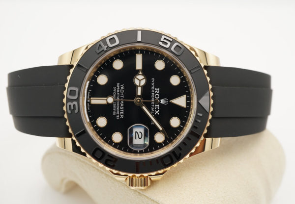 MINT Rolex 226658 YACHTMASTER 18K YELLOW GOLD OYSTERFLEX 42MM 2022 FULL SET - Image 7