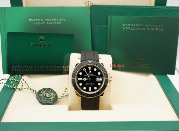 MINT Rolex 226658 YACHTMASTER 18K YELLOW GOLD OYSTERFLEX 42MM 2022 FULL SET - Image 2