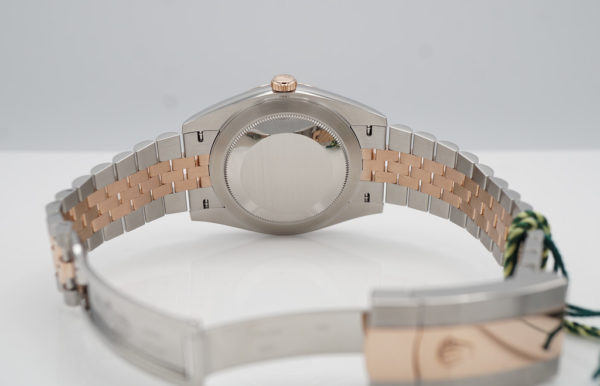 BRAND NEW Rolex 126331 DATEJUST 41 ROSE GOLD STEEL WIMBLEDON DIAL JUBILEE BAND 2022 - Image 7