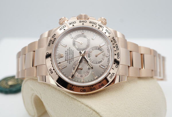 BRAND NEW Rolex 116505 DAYTONA ROSE GOLD SUNDUST BAGUETTE DIAMONDS DIAL 2022 FULL SET - Image 10