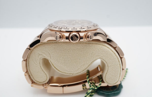 BRAND NEW Rolex 116505 DAYTONA ROSE GOLD SUNDUST BAGUETTE DIAMONDS DIAL 2022 FULL SET - Image 3