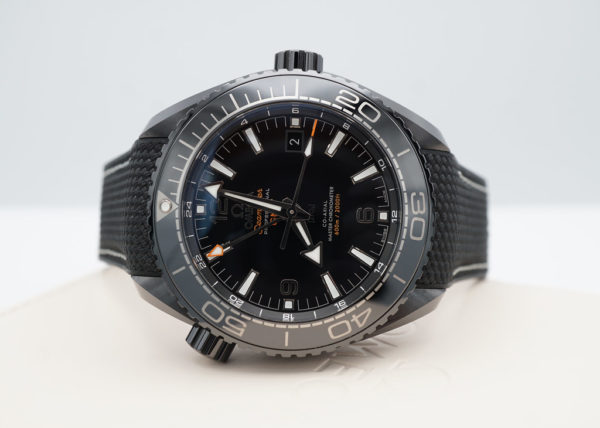 Omega SEAMASTER PLANET OCEAN DEEP BLACK GMT 600M CERAMIC 2021 COMPLETE SET - Image 8