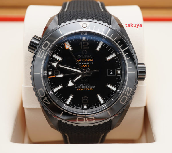 Omega SEAMASTER PLANET OCEAN DEEP BLACK GMT 600M CERAMIC 2021 COMPLETE SET