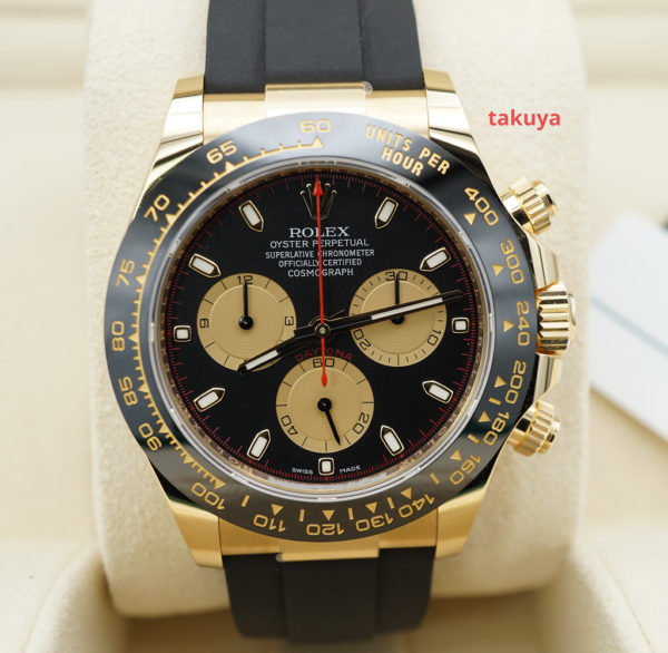 Rolex 116518LN DAYTONA YELLOW GOLD PAUL NEWMAN DIAL OYSTERFLEX 2021 FULL SET
