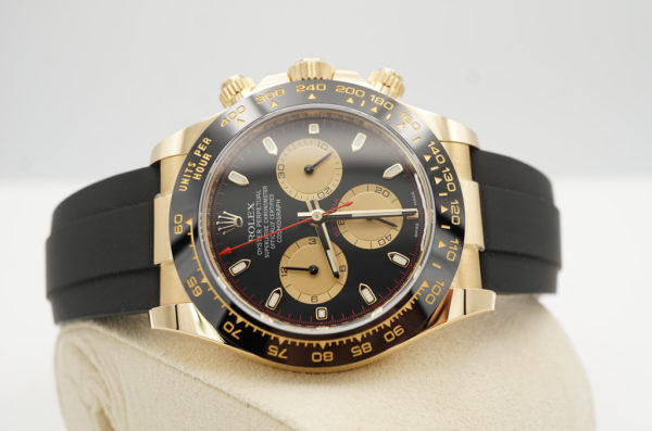 Rolex 116518LN DAYTONA YELLOW GOLD PAUL NEWMAN DIAL OYSTERFLEX 2021 FULL SET - Image 8