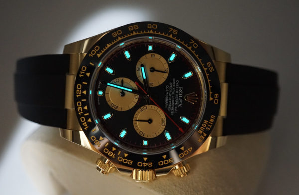 Rolex 116518LN DAYTONA YELLOW GOLD PAUL NEWMAN DIAL OYSTERFLEX 2021 FULL SET - Image 9