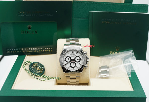 Rolex 116500LN COSMOGRAPH DAYTONA CERAMIC BEZEL WHITE DIAL 2022 FULL SET - Image 2
