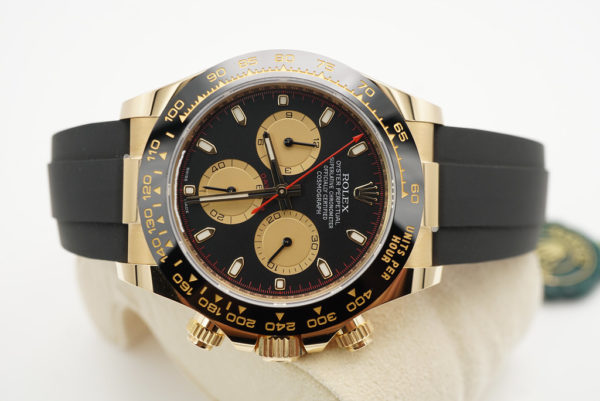 Rolex 116518LN DAYTONA YELLOW GOLD PAUL NEWMAN DIAL OYSTERFLEX 2021 FULL SET - Image 7