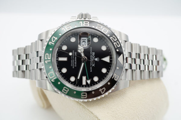 BRAND NEW Rolex 126720VTNR GMT MASTER II LEFTY BLACK GREEN SPRITE JUBILEE BAND 2022 FULL SET - Image 10