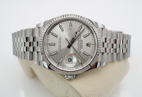 Rolex 126234 DATEJUST 36 FLUTED BEZEL SILVER DIAL JUBILEE BAND 2022 COMPLETE SET - Image 9