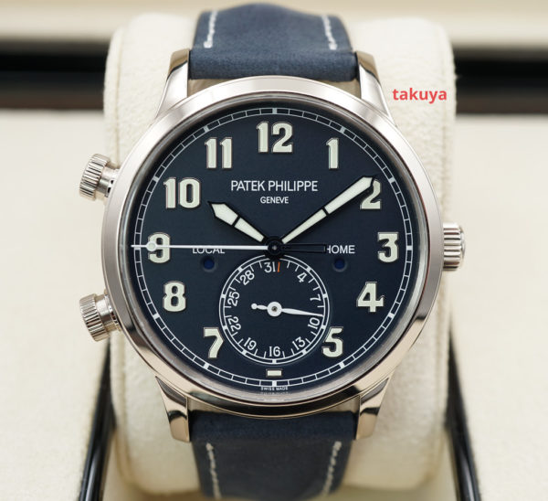 Patek PHILIPPE 5524G CALATRAVA PILOT TRAVEL TIME WHITE GOLD 2021 COMPLETE SET