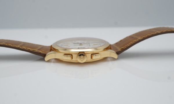 Patek PHILIPPE 5170J CHRONOGRAPH YELLOW GOLD OPALINE WHITE DIAL 2021 FULL SET - Image 3