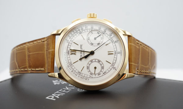 Patek PHILIPPE 5170J CHRONOGRAPH YELLOW GOLD OPALINE WHITE DIAL 2021 FULL SET - Image 9