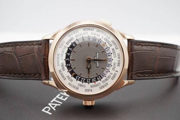 Patek PHILIPPE 5230R COMPLICATIONS WORLD TIME 18K ROSE GOLD GRAY DIAL FULL SET - Image 8