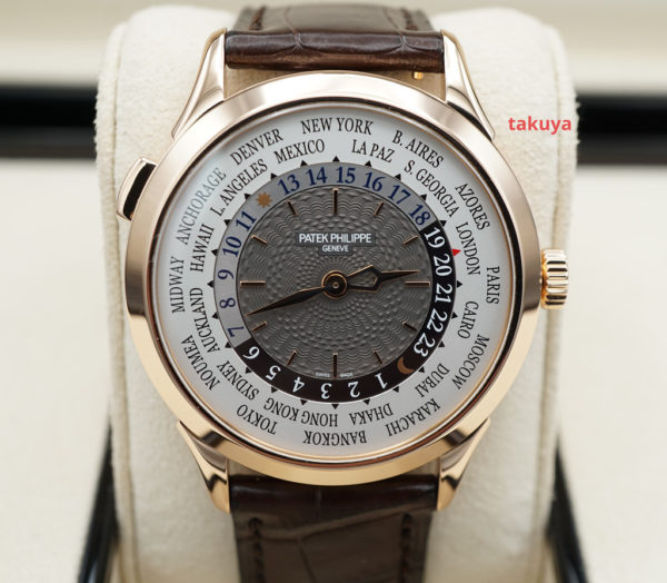 Patek PHILIPPE 5230R COMPLICATIONS WORLD TIME 18K ROSE GOLD GRAY DIAL FULL SET